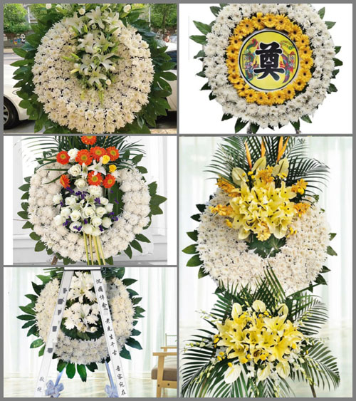 广东梅州市五华县横陂镇坑口村花圈速递